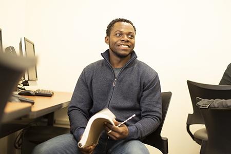 Student in a classroom setting